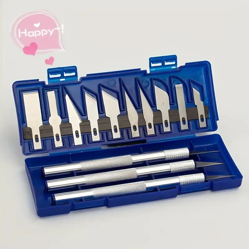 13pcs Aluminum Alloy Carving Knife Tool Set