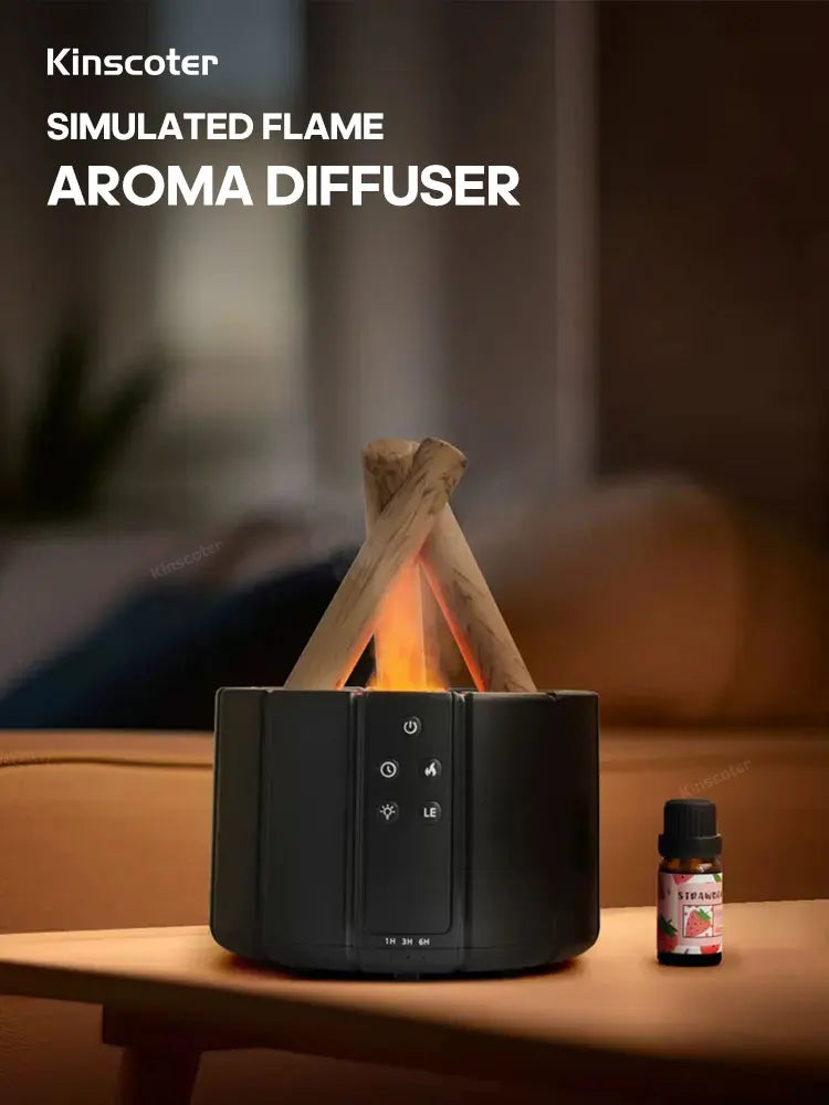 Simulated Flame Aroma Diffuser Air Humidifier