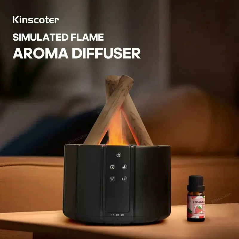 Simulated Flame Aroma Diffuser Air Humidifier