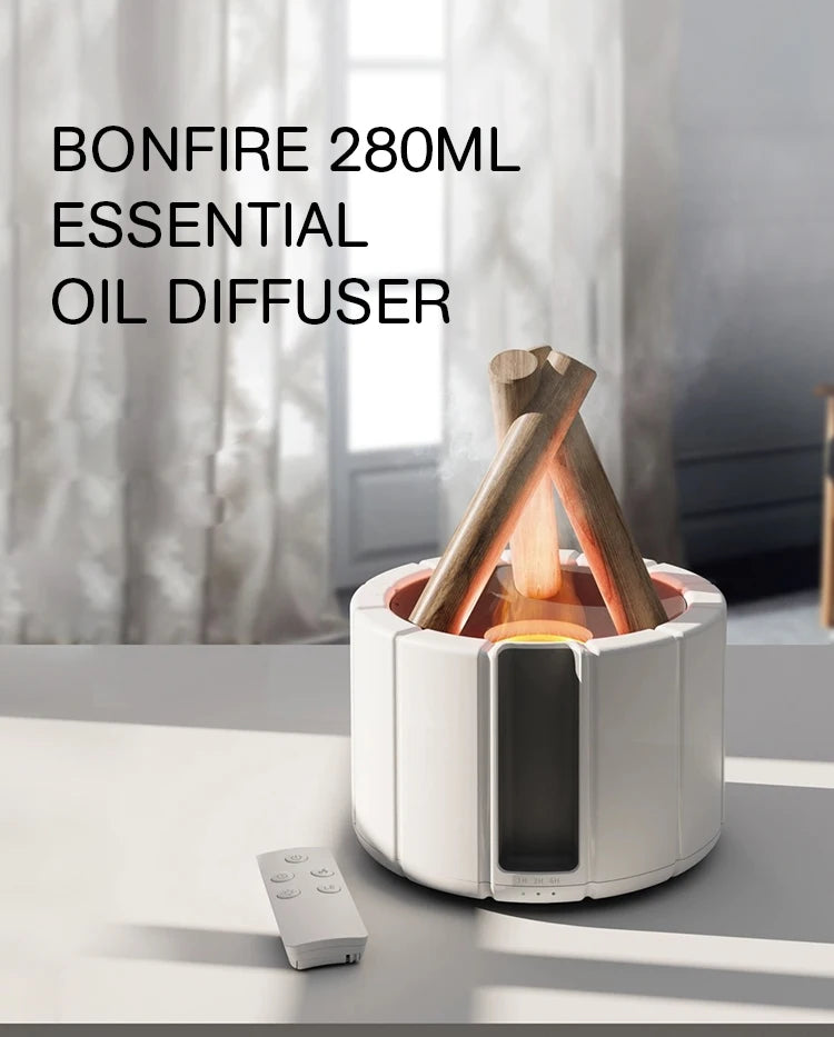 Simulated Flame Aroma Diffuser Air Humidifier