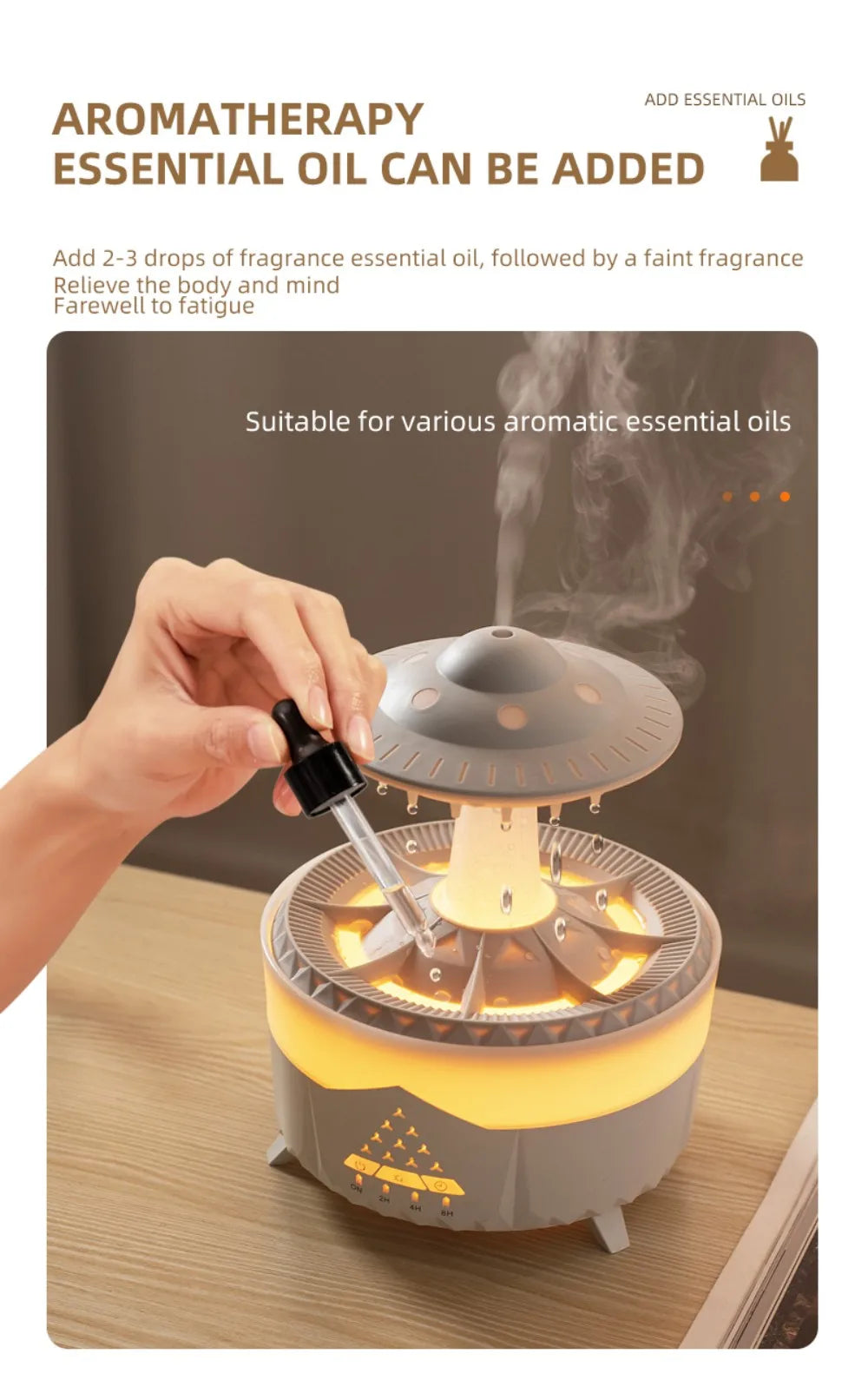 UFO Night Light Humidifier Diffuser