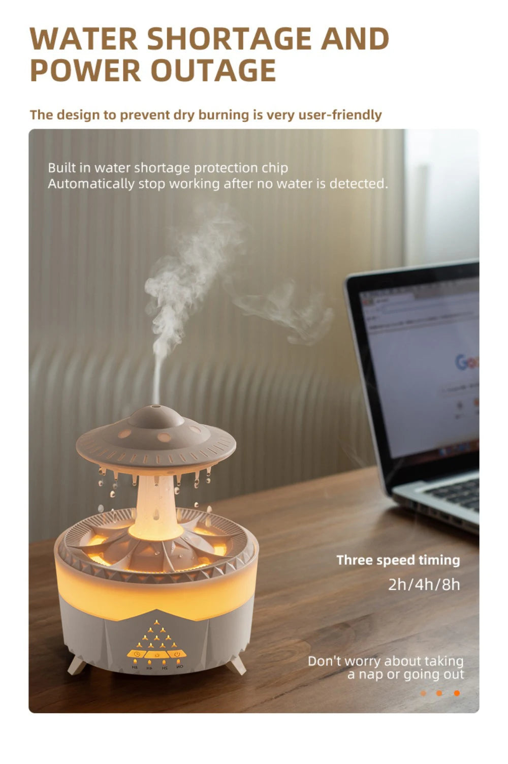 UFO Night Light Humidifier Diffuser