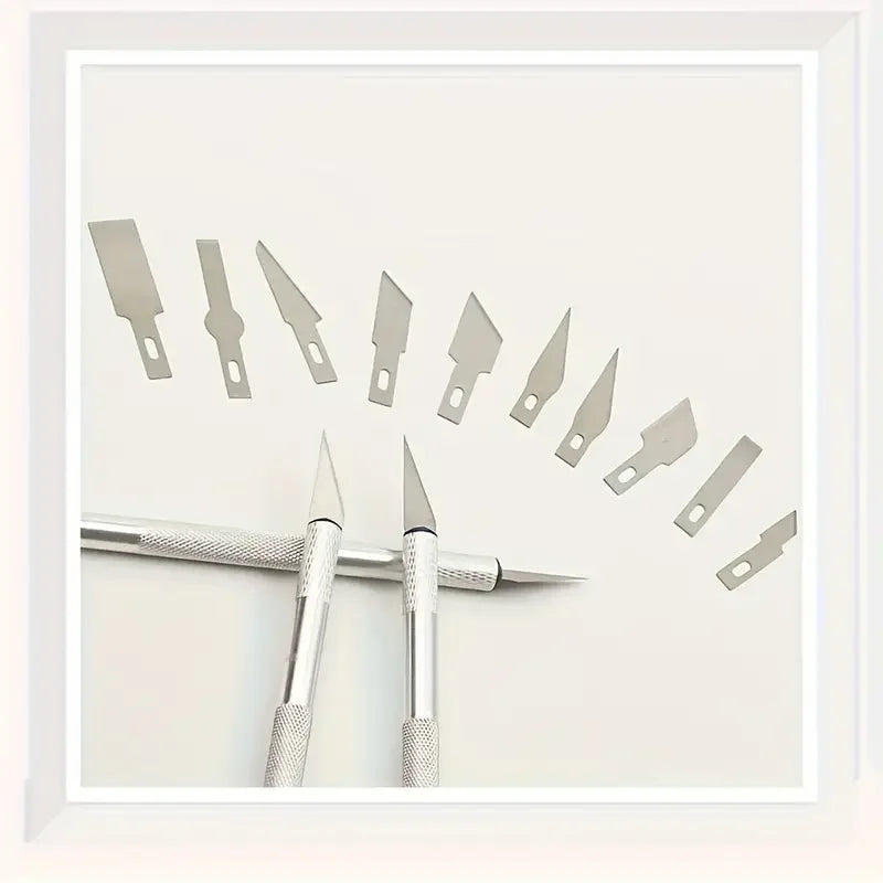 13pcs Aluminum Alloy Carving Knife Tool Set